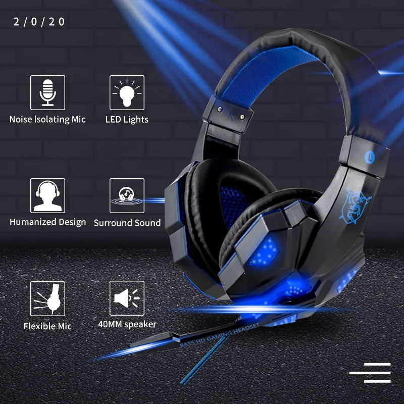 Ruptura Sonora X-Elite: Fone de Ouvido Gamer Imersivo com Cancelamento de Ruído, Som Surround 7.1, Iluminação RGB Dinâmica e Compatibilidade Universal com PlayStation, Computadores e Xbox