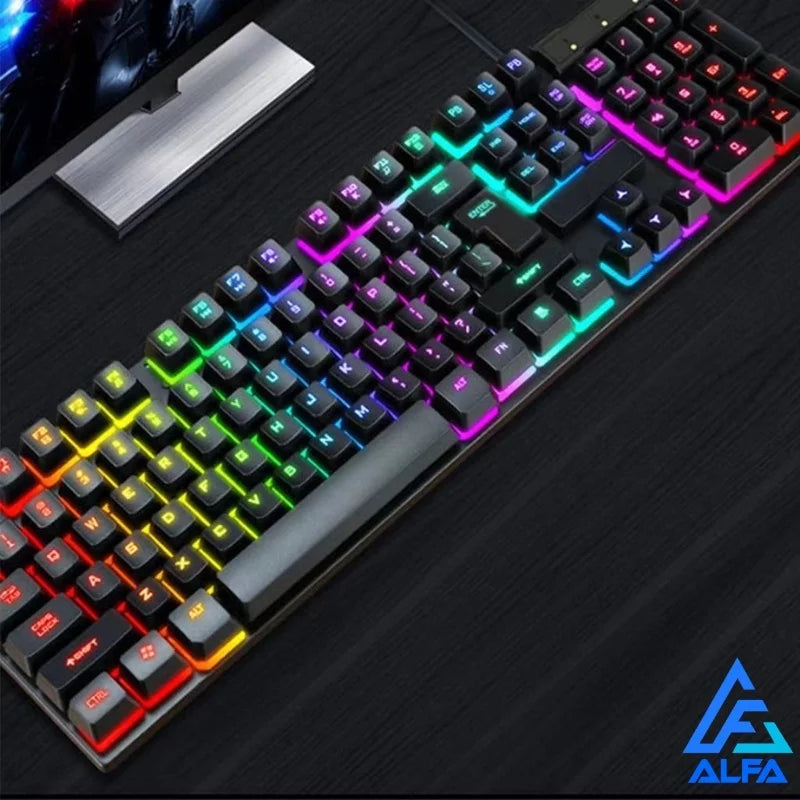 Teclado Gamer RGB LED Master: Performance e Brilho em Cada Movimento