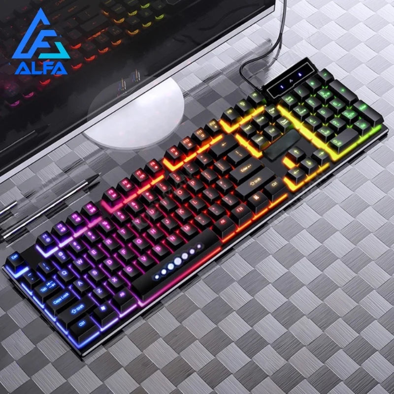 Teclado Gamer RGB LED Master: Performance e Brilho em Cada Movimento